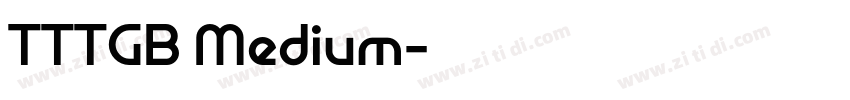 TTTGB Medium字体转换